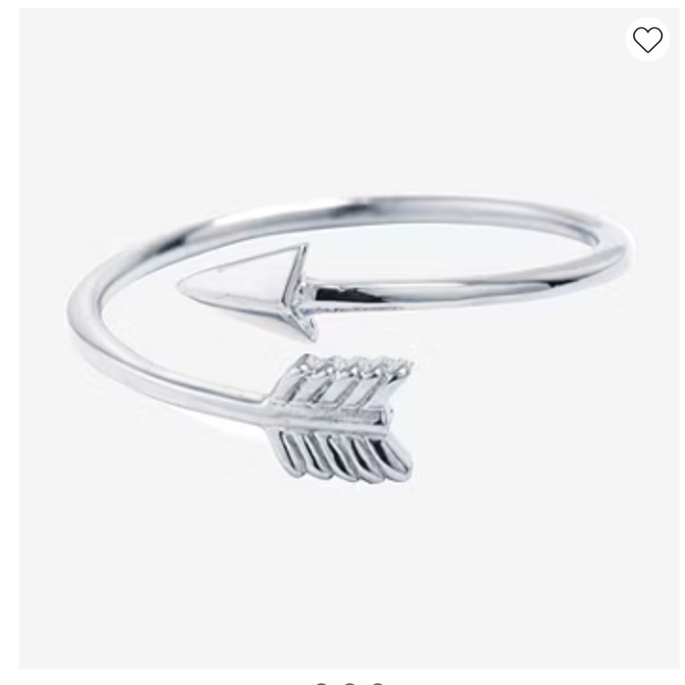 NEW 925‎ Sterling Silver Arrow Bypass Ring Women Adjustable Silver Ring